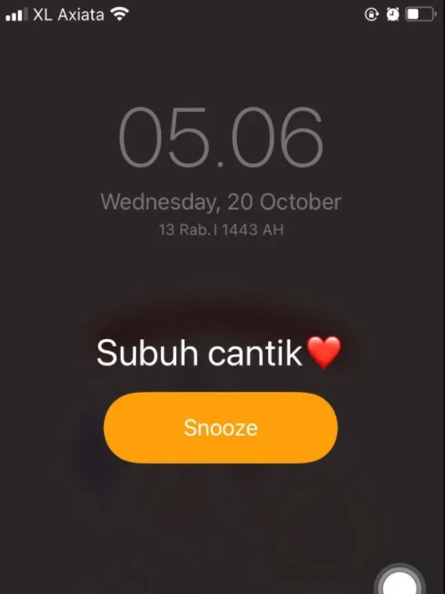 Keterangan kocak pada Alarm Ponsel Ini Dijamin bisa bikin Langsung Bangun